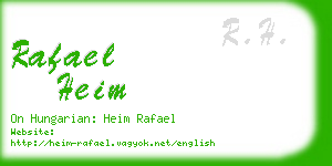 rafael heim business card